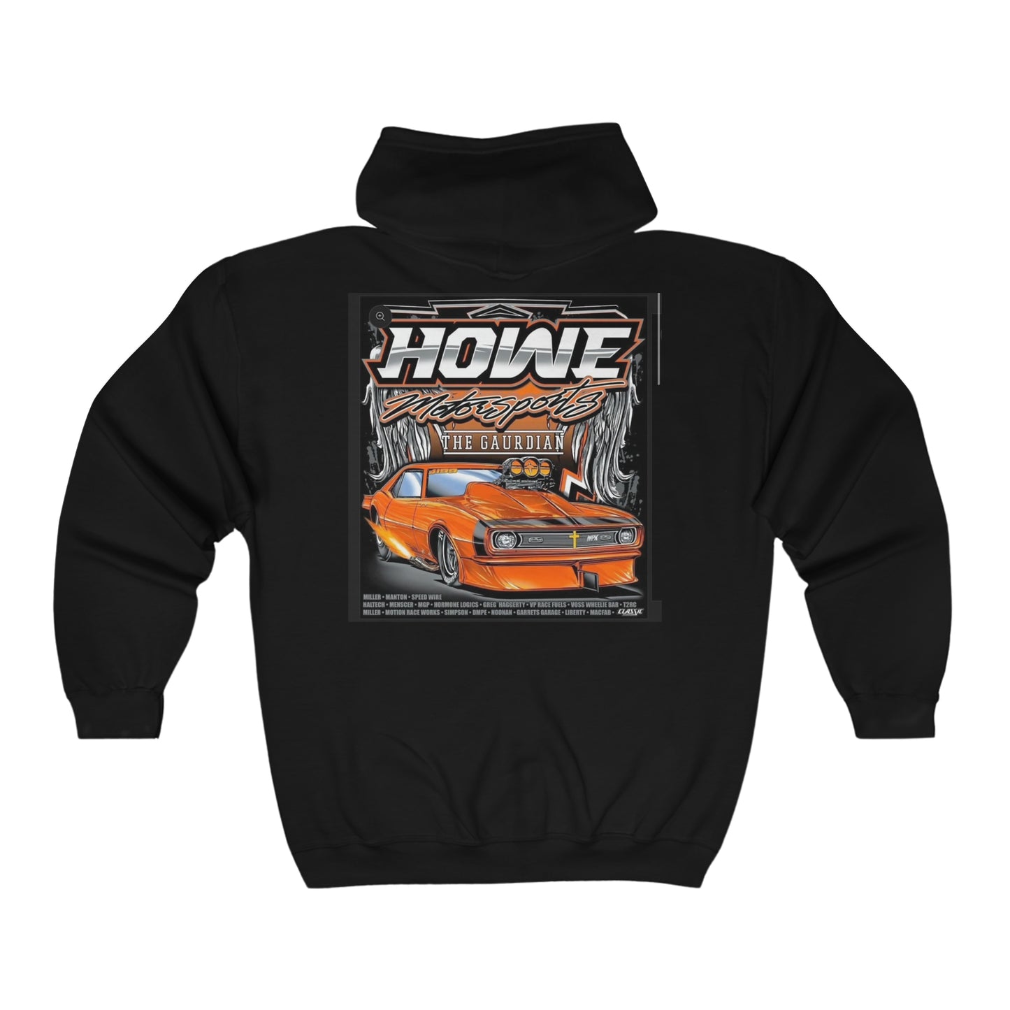 Howe Motorsports Logop Unisex Heavy Blend™ Full Zip Hooded Sweatshirt